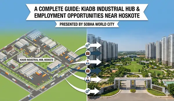 Guide to the KIADB Industrial Hub near Hoskote showcasing employment opportunities
                  and global companies.