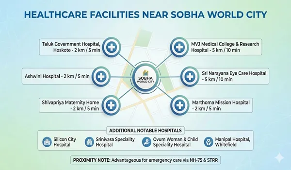 Hospitals nearby Sobha World City