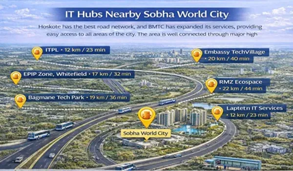 IT hubs nearby Sobha World City