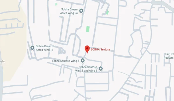 Sobha Sentosa Location Map