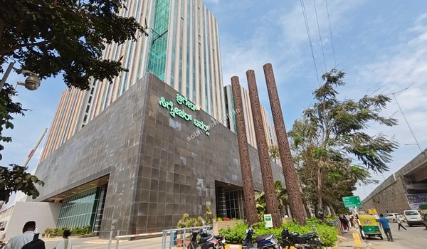 Prominent tech infrastructure in the vicinity showcasing the well-developed business district near Sobha World City