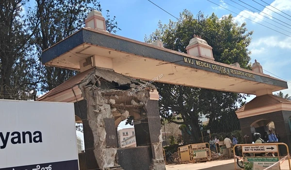 Another angle of the MVJ Heart Centre display indicating the presence of specialized cardiac care facilities nearby the Sobha World City community