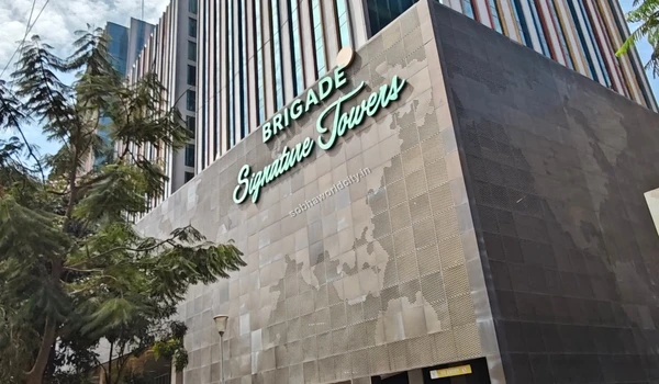 Daytime view of Brigade Signature Towers representing the premium commercial zones surrounding the Sobha World City project