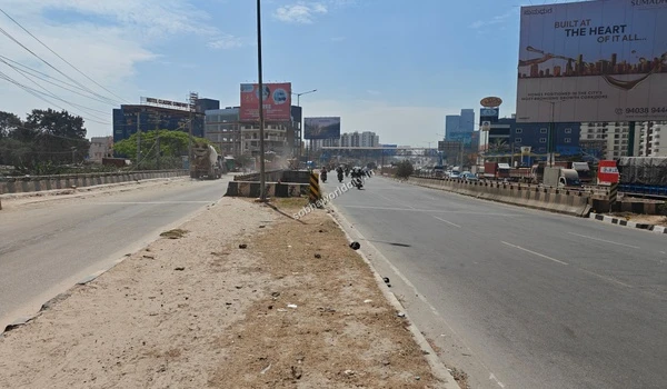 Strategic vantage point from the project site entrance showcasing the seamless connectivity to the KR Puram hub