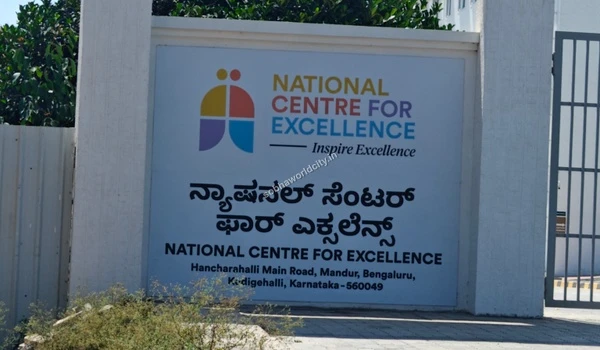 The Inspire Excellence motto displayed clearly at the nearby educational campus enhancing the neighborhood value of Sobha World City