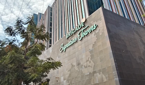 Brigade Signature Towers building facade showing the booming IT infrastructure close to Sobha World City