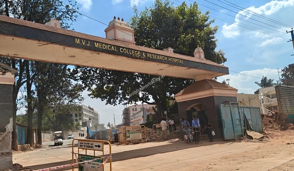 Narayana Health and MVJ Heart Centre board positioned on a bright sunny day, marking the premium healthcare zone near Sobha World City