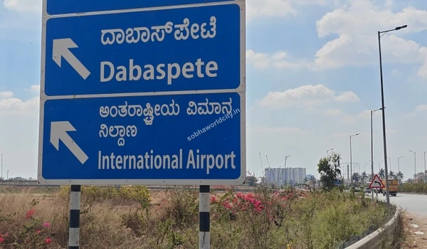 Excellent road infrastructure and clear route markers guiding towards major transport hubs, adding immense location value to Sobha World City