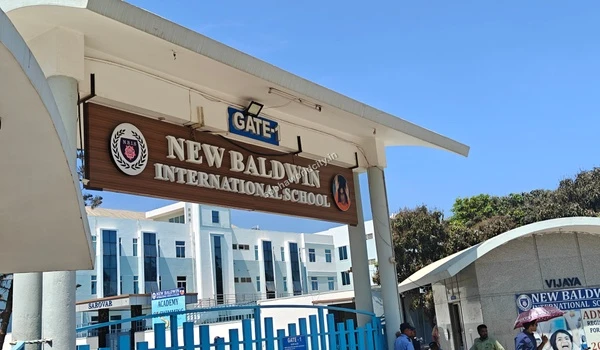 A clear view of Gate 1 at New Baldwin International School showcasing the campus facilities near Sobha World City