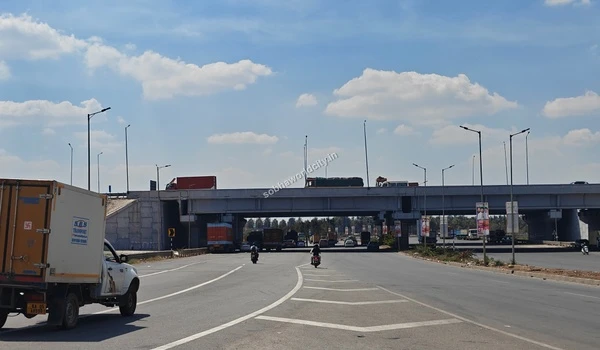 Another perspective of the underpass, highlighting the seamless commute for Sobha World City residents.