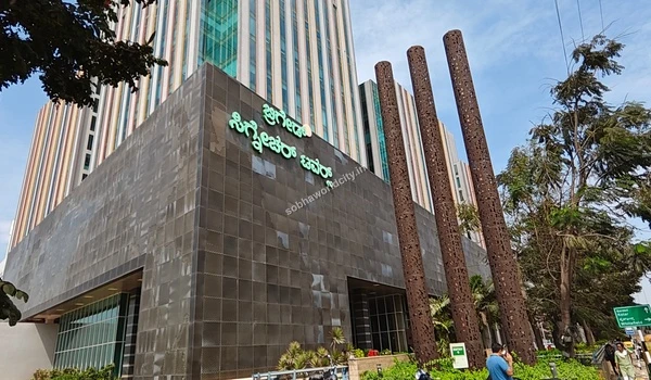 View of Brigade Signature Towers exterior highlighting the major IT parks near Sobha World City