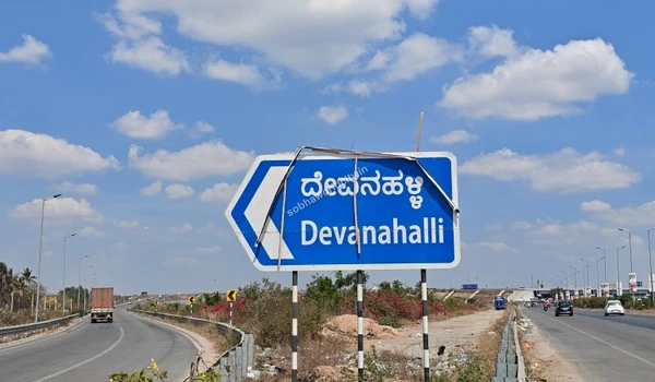 Construction and development of the upcoming commercial hub that promises excellent investment returns near Sobha World City.