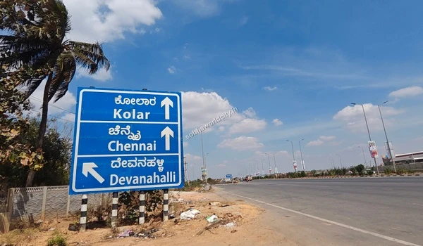 The proposed metro route line passing close to the residential premises, ensuring future-proof transit for Sobha World City residents.