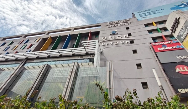 Vibrant facade of the local entertainment hub and shopping center located conveniently close to Sobha World City